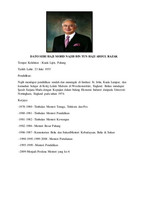 biodata perdana menteri malaysia 6